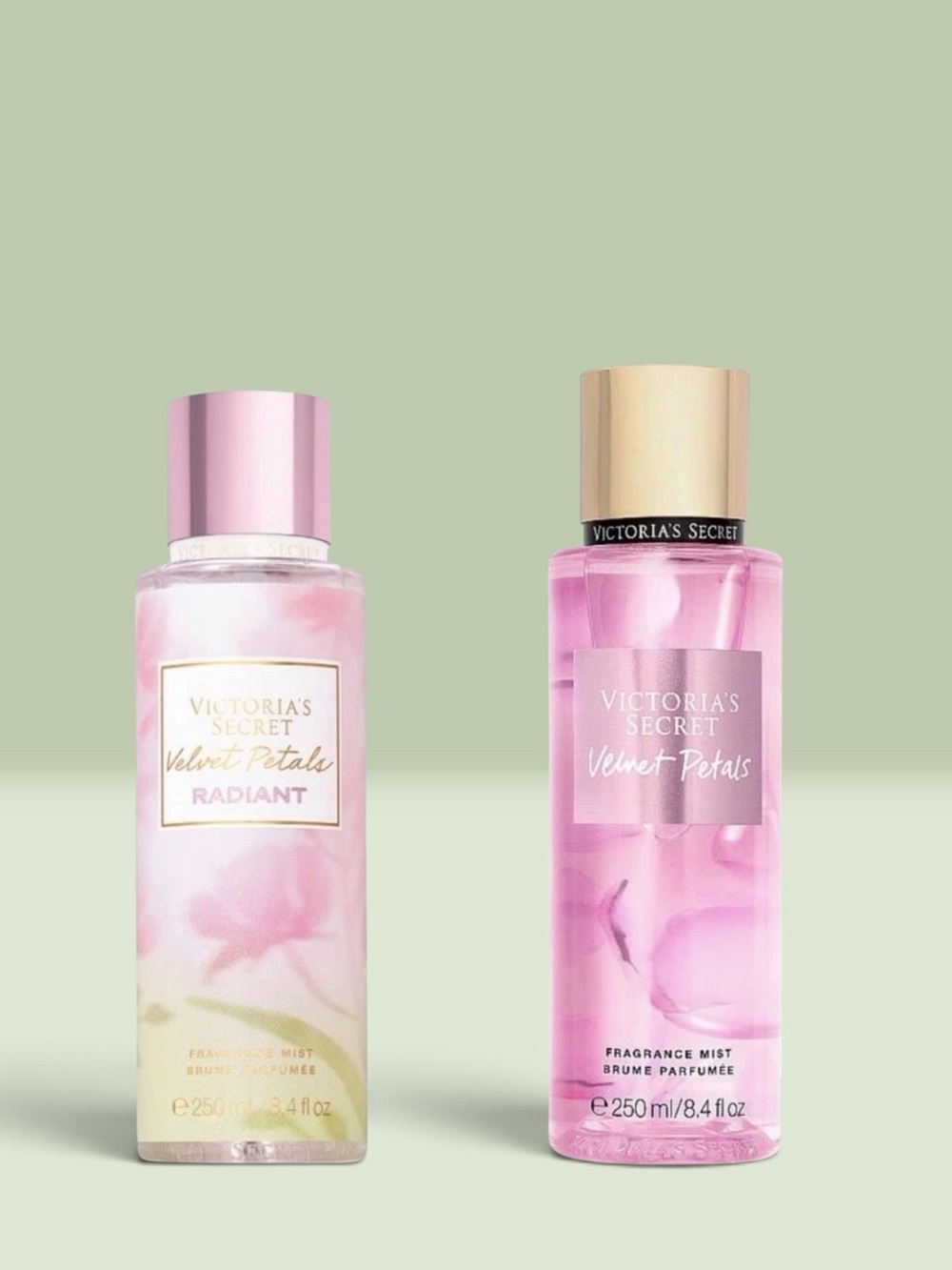Victoria's Secret VELVET PETALS RADIANT + VELVET PETALS Fragrance Mist ~ 8.4 oz.